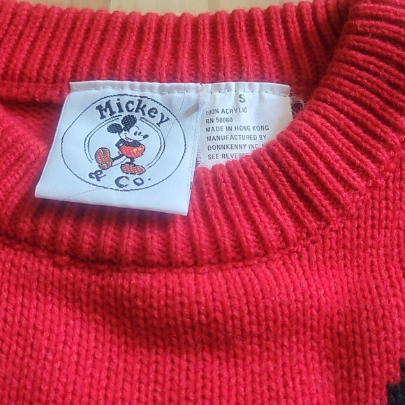Vintage 90s Mickey Mouse Sweater S - Picture 7 of 11